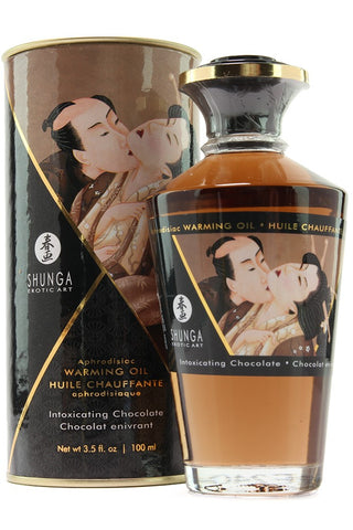 Aphrodisiac Warming Oil 3.5oz/100ml in Chocolate