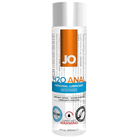H2O Anal Warming Personal Lubricant in 4oz/120ml