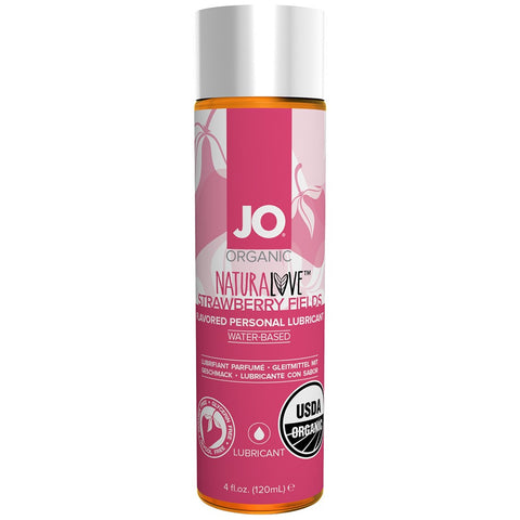Naturalove Strawberry Fields Water Based Lube in 4oz/120mL
