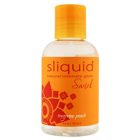 Swirl Flavored Lubricant 4.2oz/125ml in Tangerine Peach