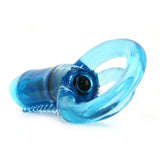 Double O8 Vibrating Double Ring in Blue