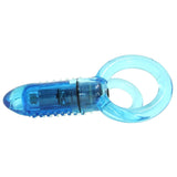 Double O8 Vibrating Double Ring in Blue