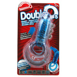 Double O8 Vibrating Double Ring in Blue