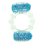 Quickie Two-O Double Pleasure Cock Ring in Blue