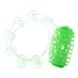 Color Pop Quickie Vibrating Cock Ring in Green