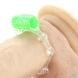 Color Pop Quickie Vibrating Cock Ring in Green