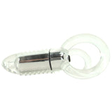 Double O8 Vibrating Double Ring in Clear