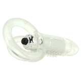 Double O8 Vibrating Double Ring in Clear