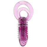 Double O8 Vibrating Double Ring in Purple