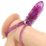 Double O8 Vibrating Double Ring in Purple