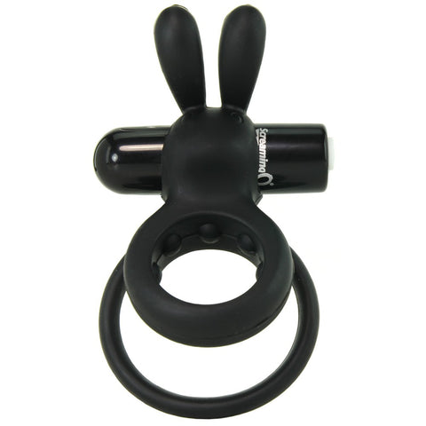 Charged OHare 10X Silicone Rabbit Vibe Ring in Black