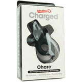 Charged OHare 10X Silicone Rabbit Vibe Ring in Black