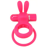 Charged OHare 10X Silicone Rabbit Vibe Ring in Pink