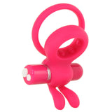 Charged OHare 10X Silicone Rabbit Vibe Ring in Pink