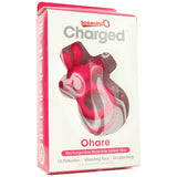 Charged OHare 10X Silicone Rabbit Vibe Ring in Pink