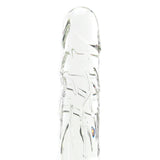 Blown Large Realistic Glass Dildo in Clear