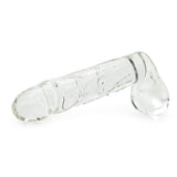 Blown Large Realistic Glass Dildo in Clear