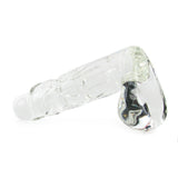 Blown Large Realistic Glass Dildo in Clear