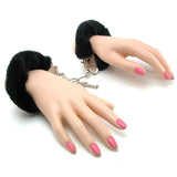 Black Furry Hand Cuffs