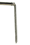 Midnight Jeweled Gunmetal Chain Tickler