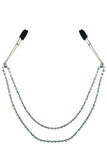 Midnight Bling Crystal Chain Tweezer Clamps