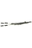 Midnight Black Onyx Jeweled Tweezer Clamps