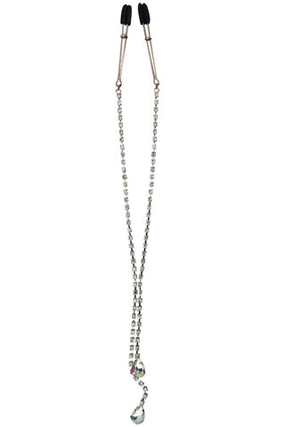 Midnight Crystal Teardrop Tweezer Clamps