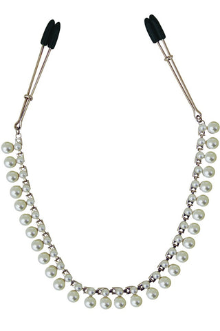 Midnight Pearl Chained Tweezer Clamps