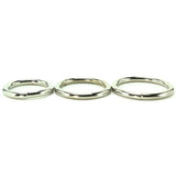 Metal Cock Ring 3 Pack in Chrome