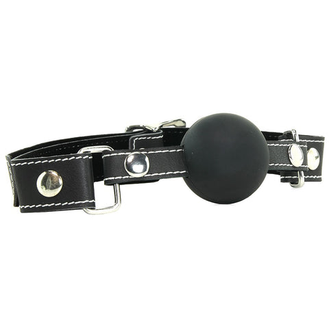 Edge Silicone Ball Gag in Black