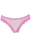 Hot Pink Fishnet and Lace Panty in XL