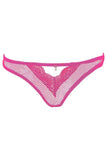 Hot Pink Fishnet and Lace Thong in L