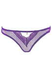 Purple Haze Fishnet and Lace Thong in S