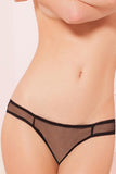 Classic Black Fence Mesh Panty in L