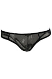 Classic Black Fence Mesh Panty in L