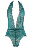 Emerald Floral Lace Teddy in OS