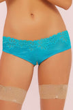 Tropical Turquoise Galloon Lace Panty in L