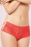 Romantic Red Geo Galloon Lace Boyshort in L