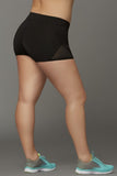 Perferated Black Cardio Shorts in 3X/4X