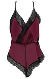Pinot Noir Chiffon Romper in S