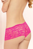 Hot Pink Lace Boyshort in XL