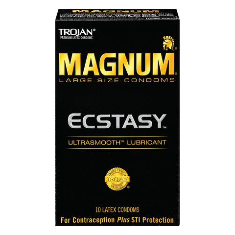 Trojan Magnum Ecstasy Lubricated Condoms in 10 Pack