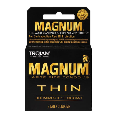 Trojan Magnum Thin Condoms in 3 Pack