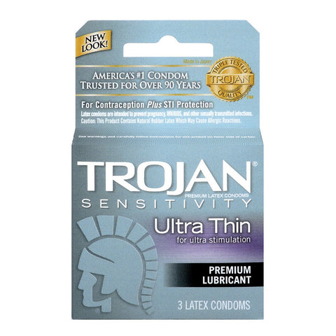 Trojan Sensitivity Ultra Thin Condoms in 3 Pack