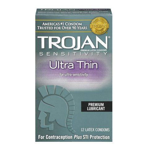 Trojan Sensitivity Ultra Thin Condoms in 12 Pack