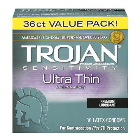 Trojan Sensitivity Ultra Thin Condoms in 36 Pack