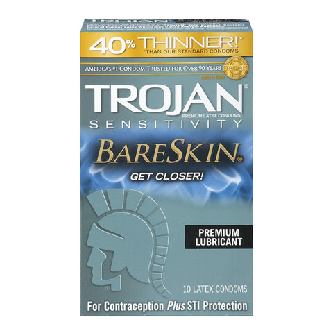 Trojan Bareskin Condoms in 10 Pack