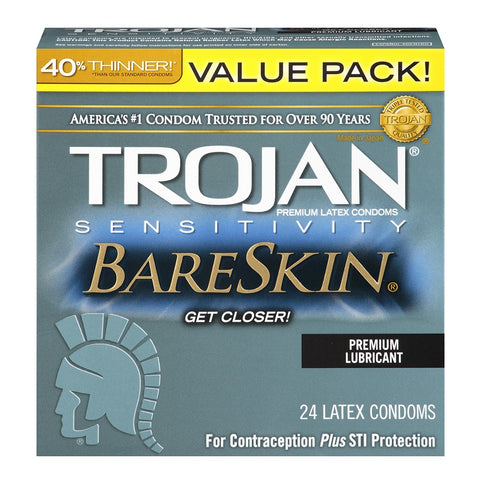 Trojan BareSkin Condoms in 24 Pack