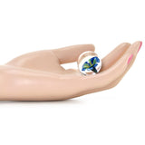 CyberGlass Ben Wa Balls in Blue Blossom
