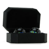 CyberGlass Ben Wa Balls in Blue Blossom